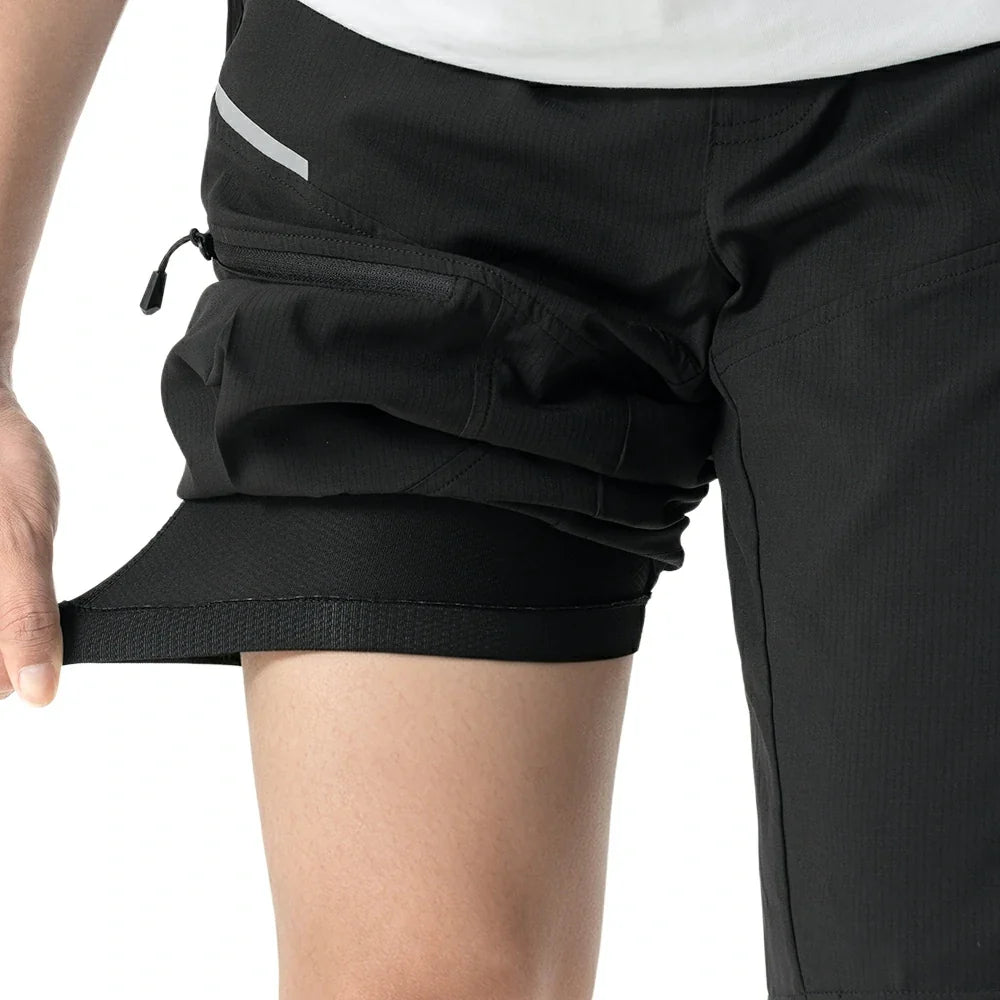 Men's 2-in-1 Padded MTB Cycling Shorts
