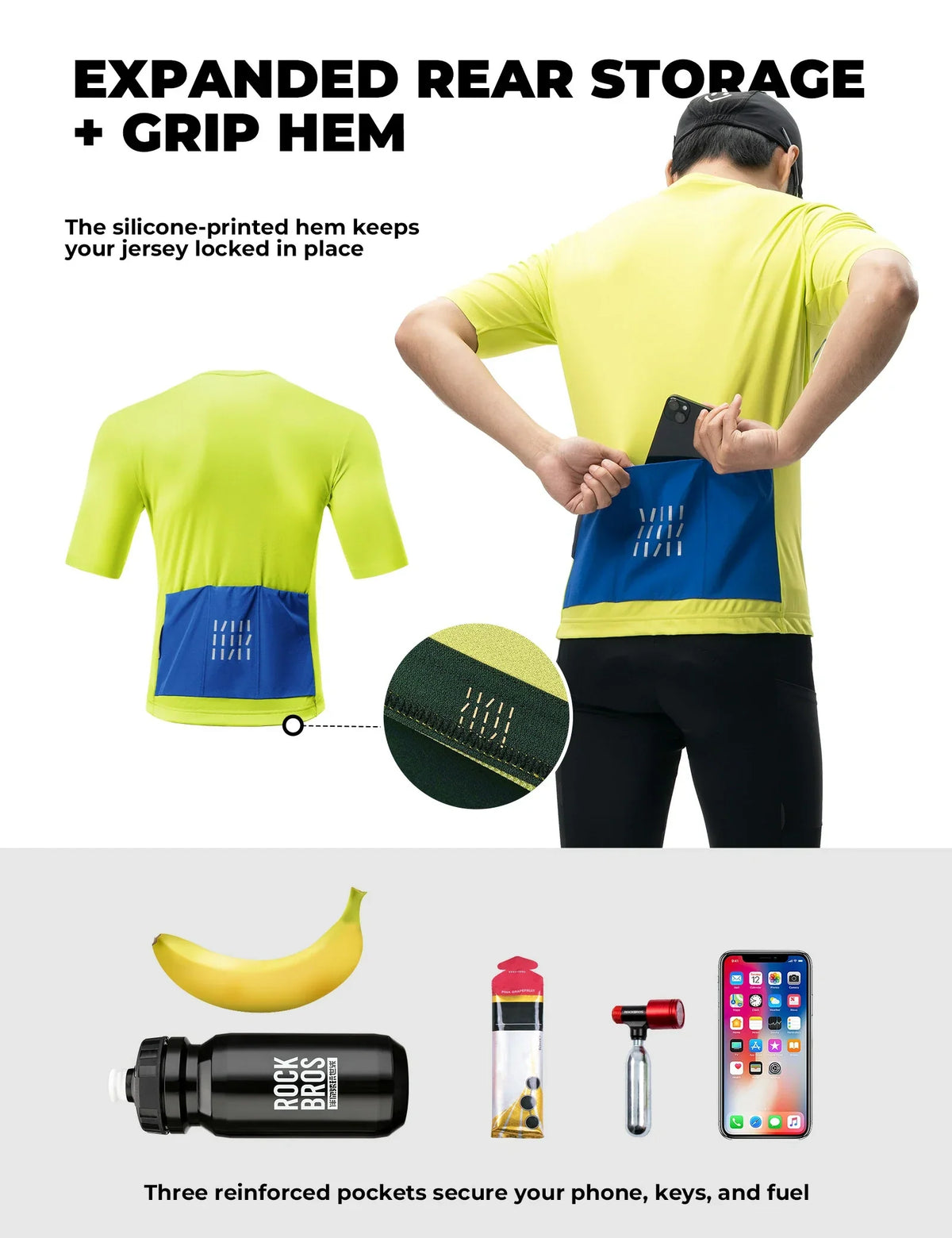 Men's Short Sleeve Cycling Jersey Half Zip