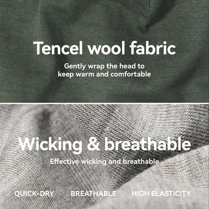 Merino Wool Winter Hat for Men Women