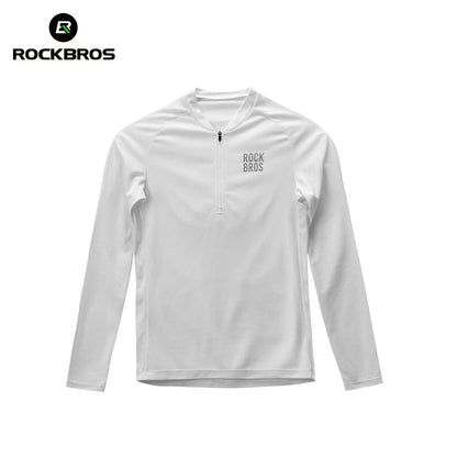 Men’s Summer Long Sleeve Cycling Jersey – Mesh Half-Zip