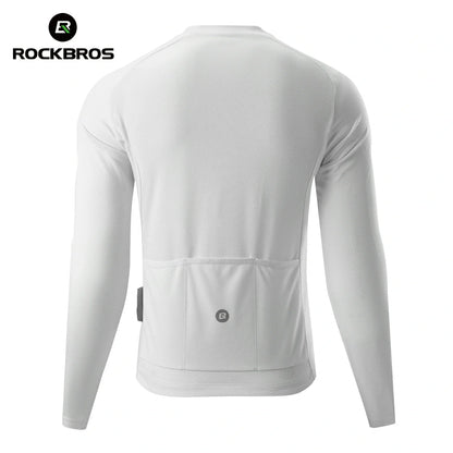 Men’s Summer Long Sleeve Cycling Jersey – Mesh Half-Zip