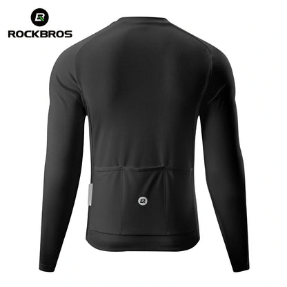 Men’s Summer Long Sleeve Cycling Jersey – Mesh Half-Zip