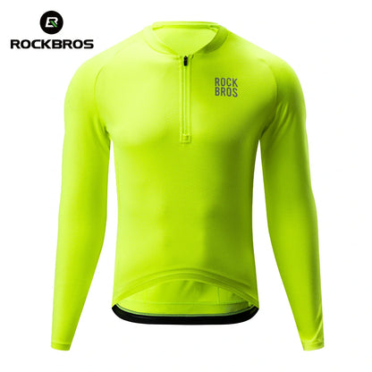 Men’s Summer Long Sleeve Cycling Jersey – Mesh Half-Zip