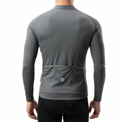 Men’s Summer Long Sleeve Cycling Jersey – Mesh Half-Zip
