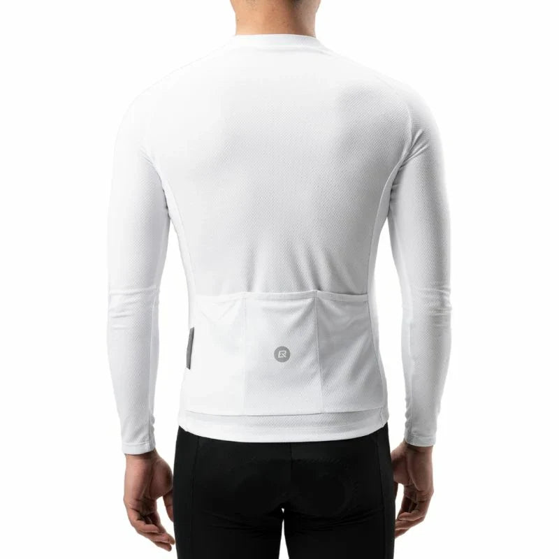 Men’s Summer Long Sleeve Cycling Jersey – Mesh Half-Zip