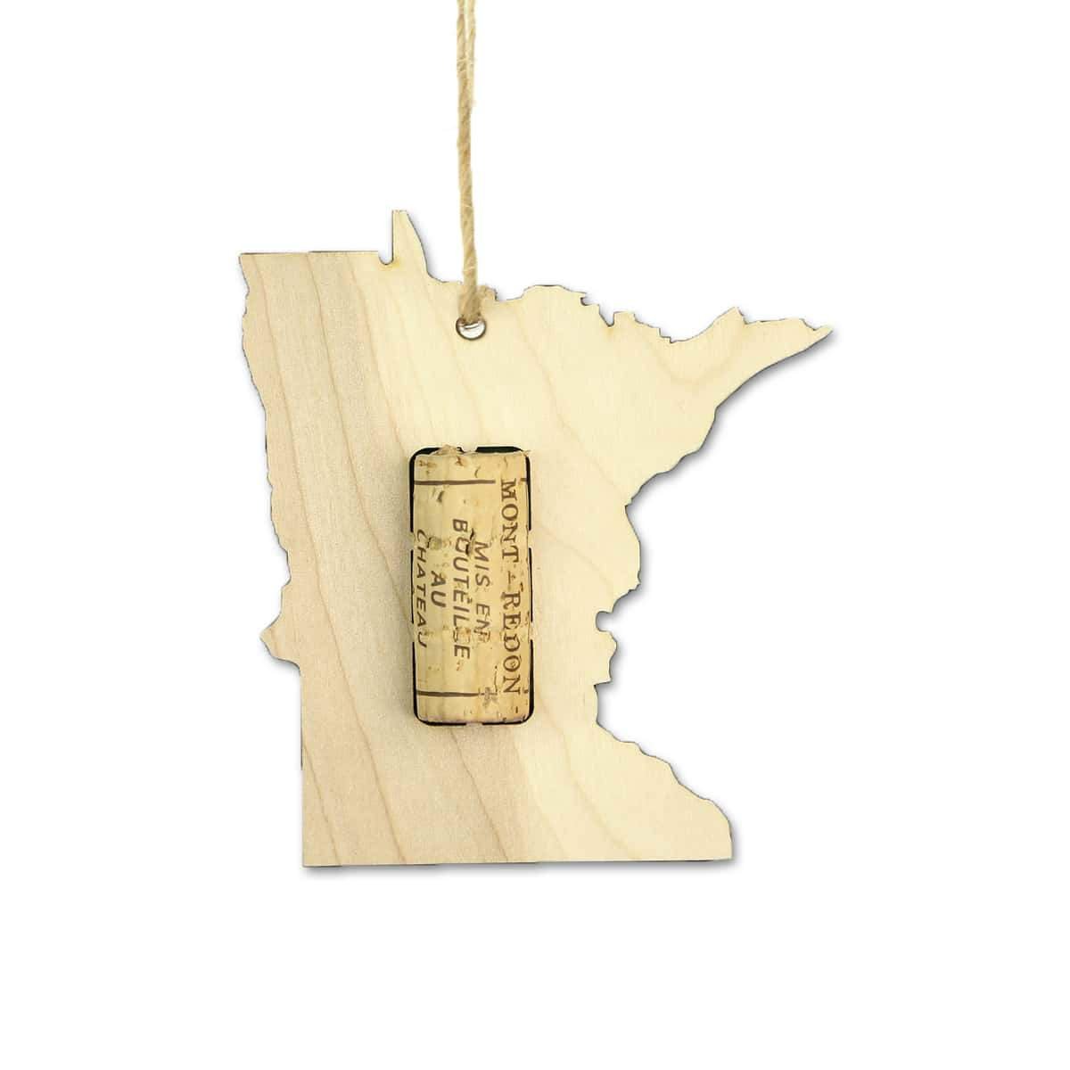 Minnesota Wine Cork Holder Ornaments