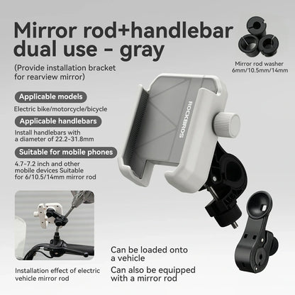 Bike Phone Holder Half Wrap Anti-Overload for 4.7-7.2''