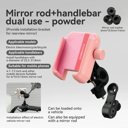 Bike Phone Holder Half Wrap Anti-Overload for 4.7-7.2''