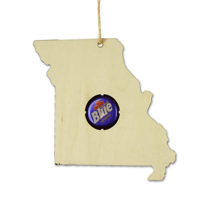 Missouri Beer Cap Map Ornaments