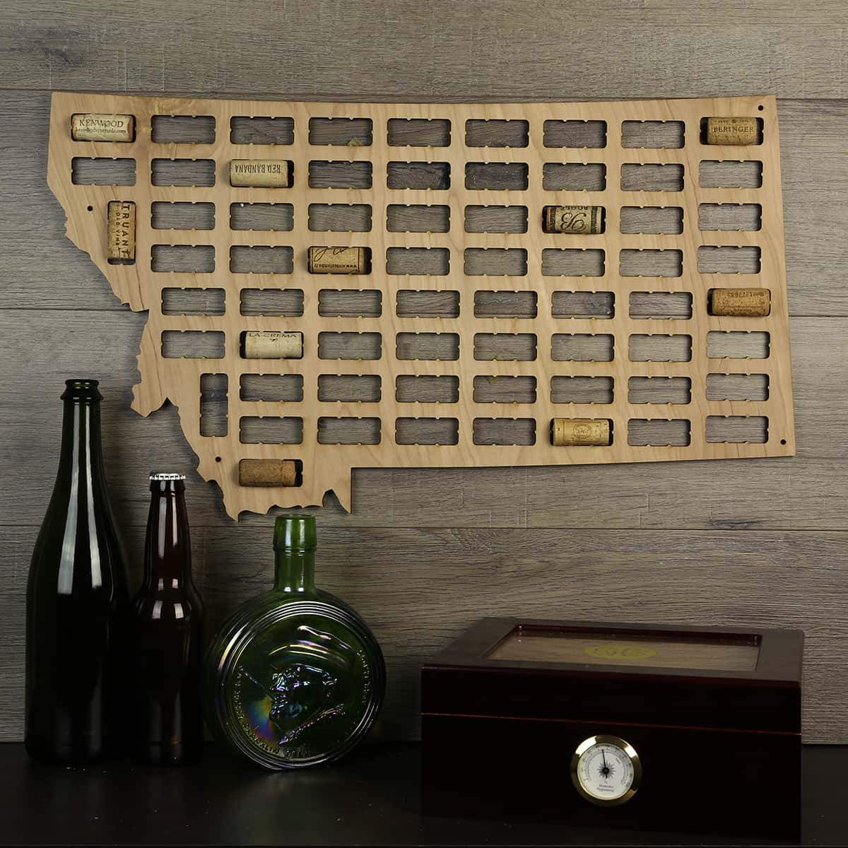Montana Wine Cork Map
