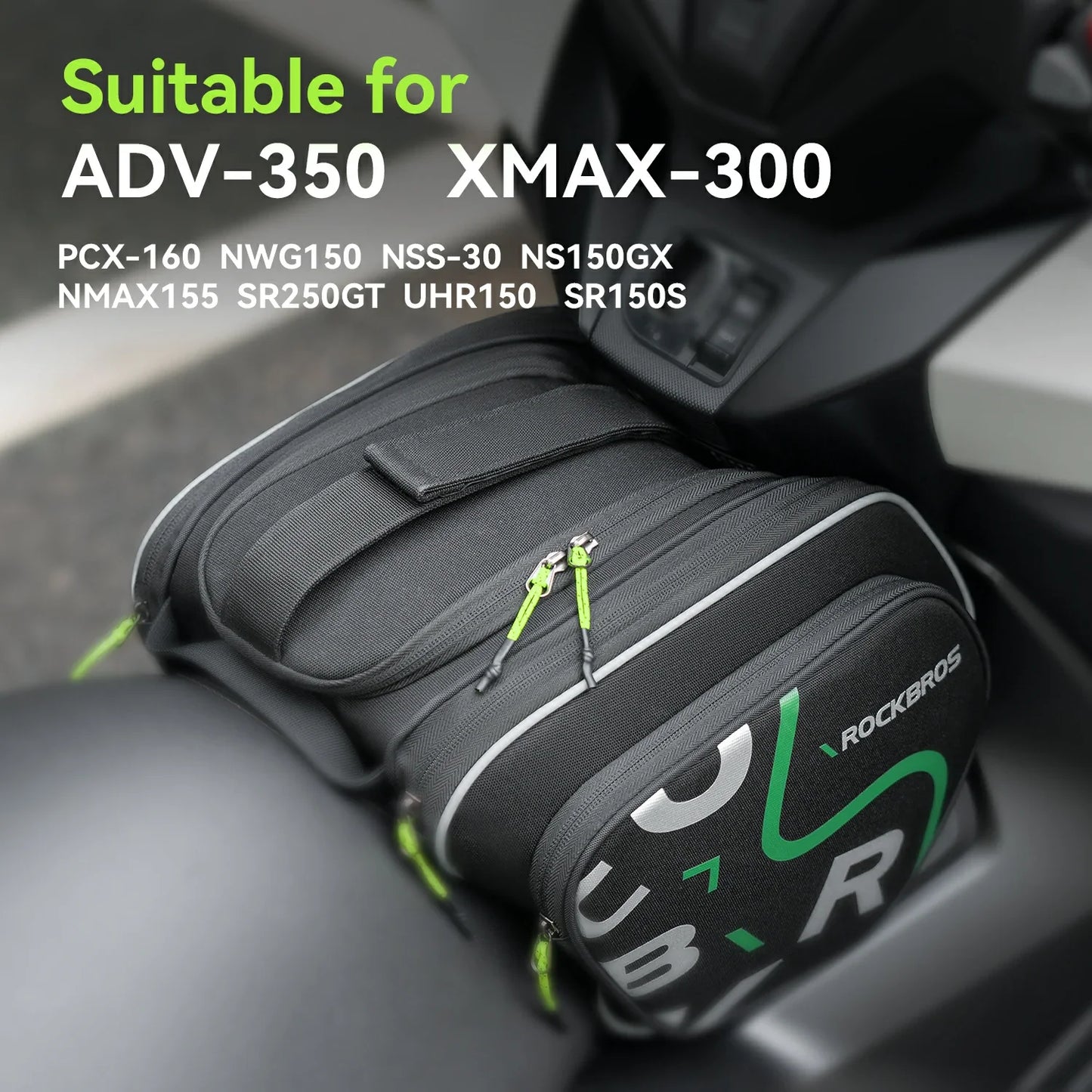 Motorcycle Tank Bag Helmet Bag 12L With Rain Cover