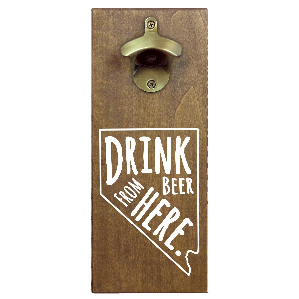 Nevada Drink Beer From Here Cap Catching Magnetic Bottle Opener