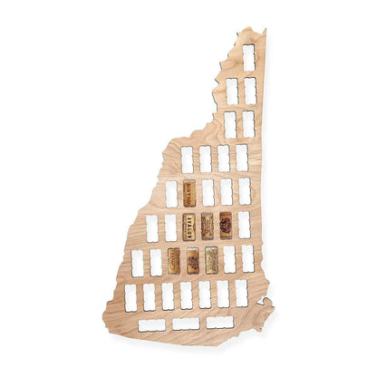 New Hampshire Wine Cork Map