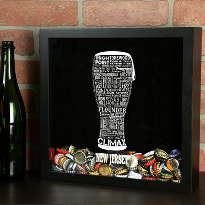 New Jersey Beer Typography Shadow Box