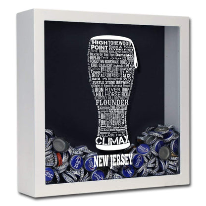 New Jersey Beer Typography Shadow Box