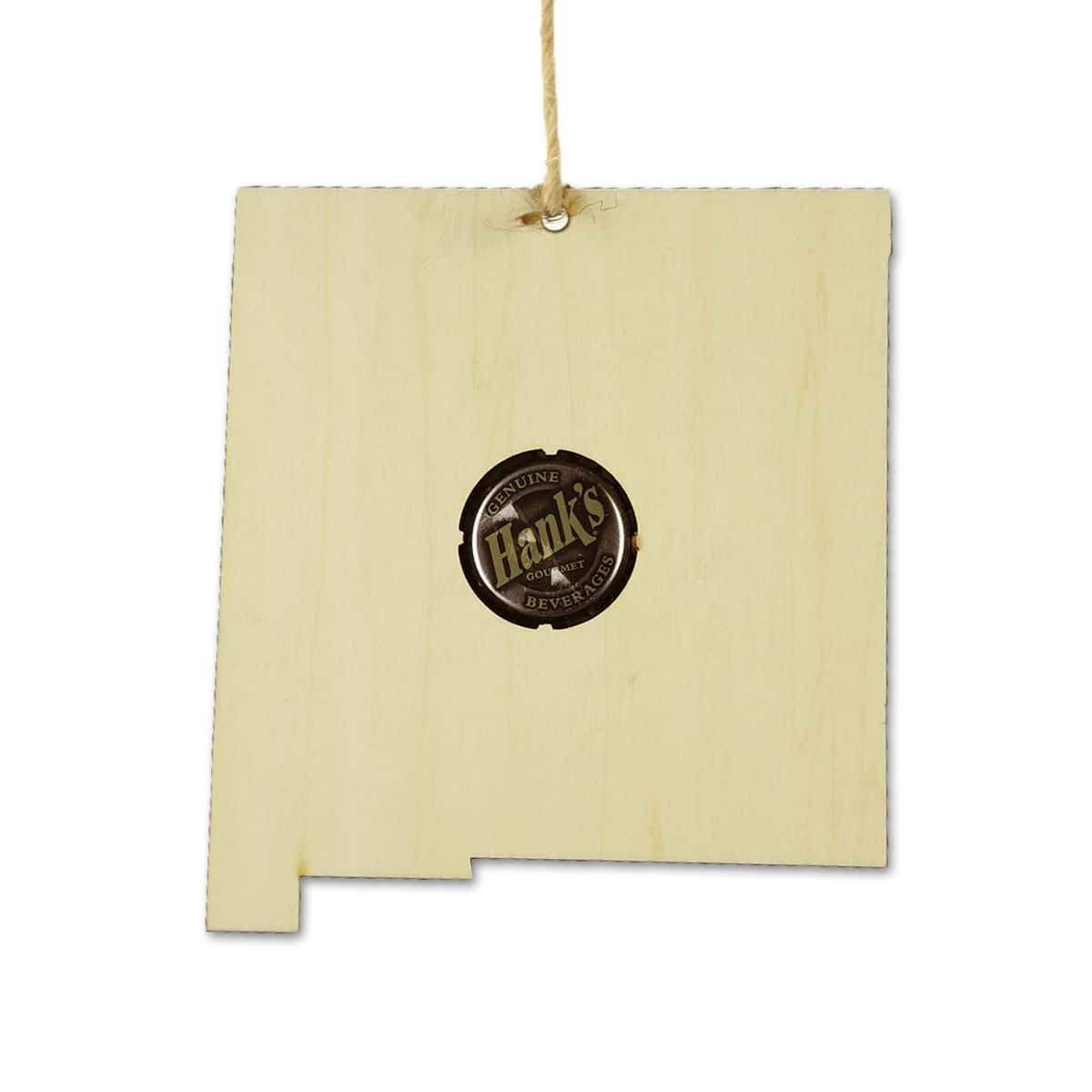 New Mexico Beer Cap Map Ornaments