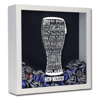 New Mexico Beer Typography Shadow Box