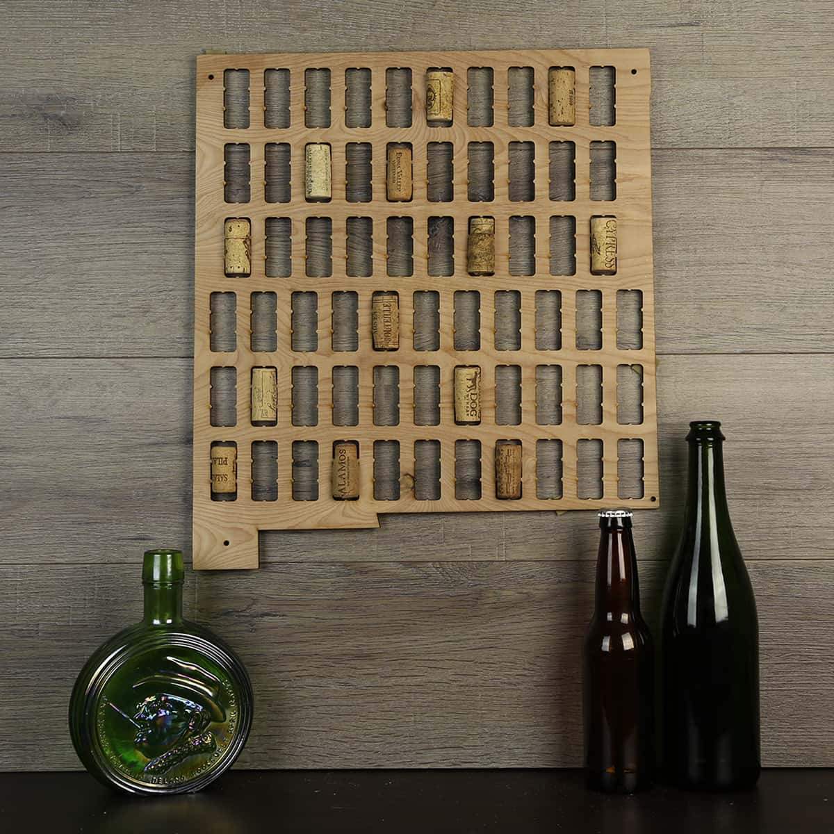 New Mexico Wine Cork Map