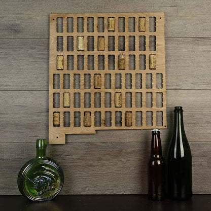 New Mexico Wine Cork Map