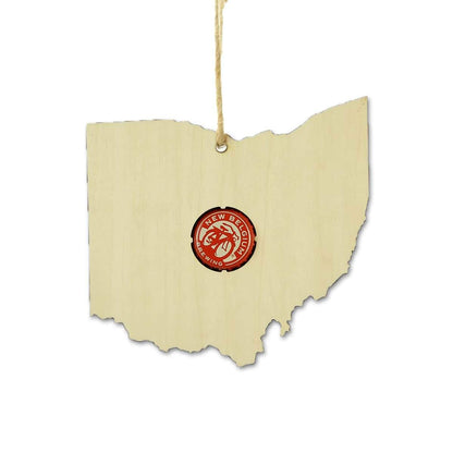 Ohio Beer Cap Map Ornaments