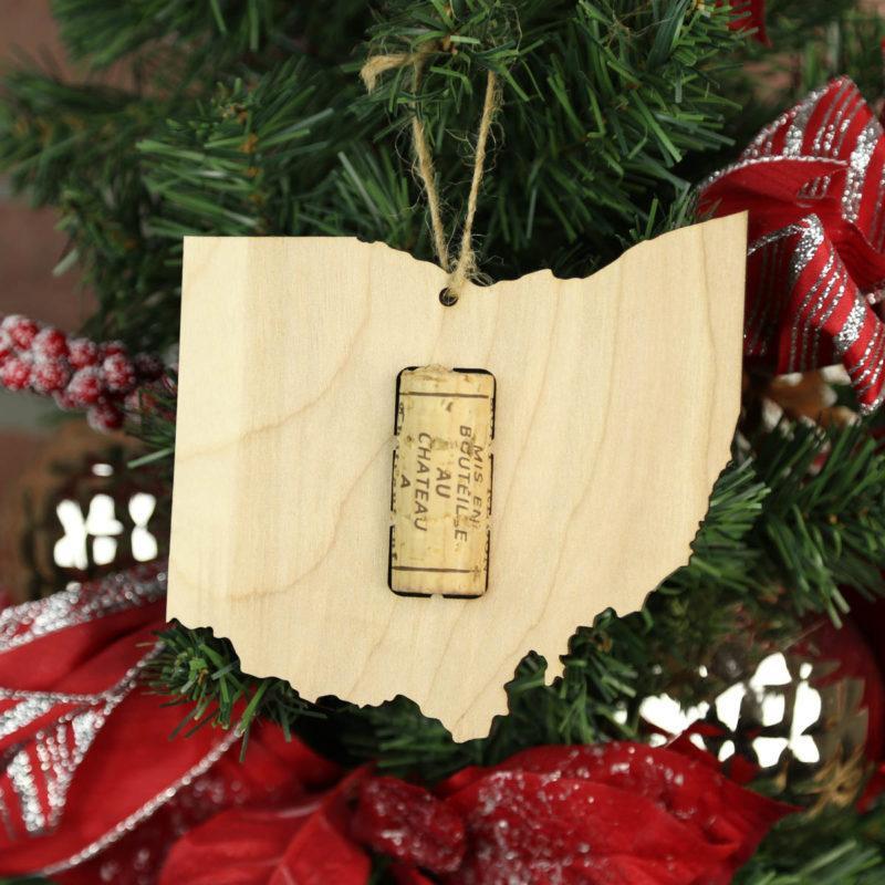 Ohio Wine Cork Holder Ornaments