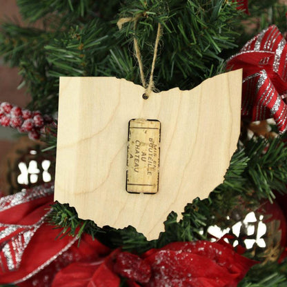 Ohio Wine Cork Holder Ornaments