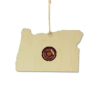 Oregon Beer Cap Map Ornaments