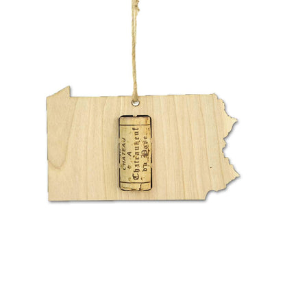 Pennsylvania Wine Cork Holder Ornaments