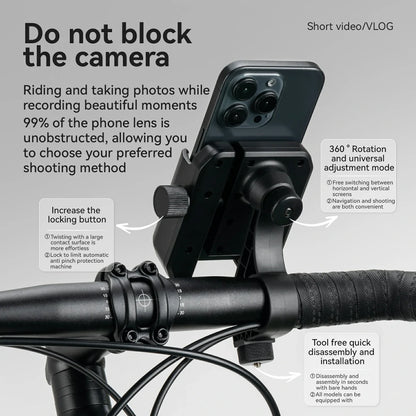 Bike Phone Holder Half Wrap Anti-Overload for 4.7-7.2''