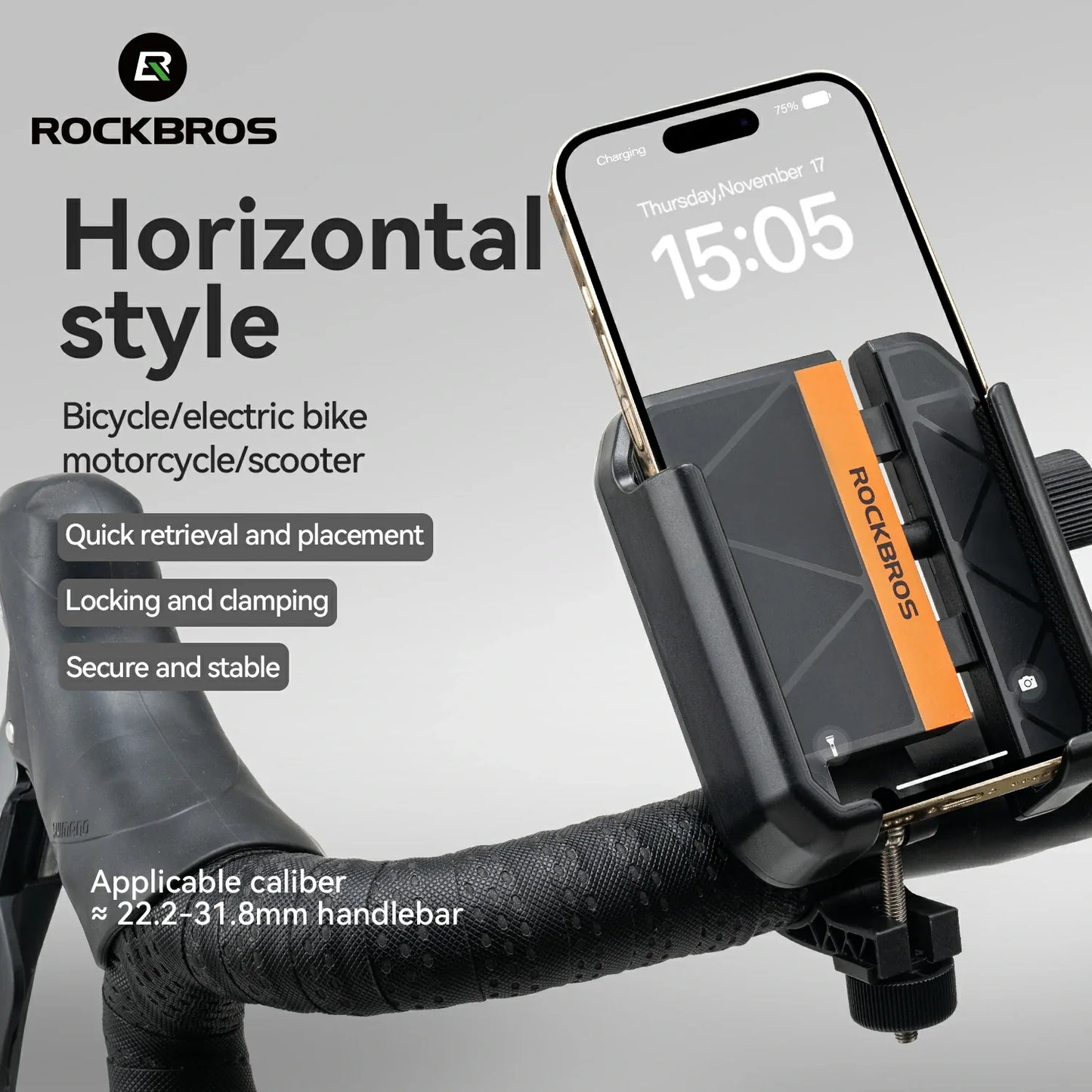 Bike Phone Holder Half Wrap Anti-Overload for 4.7-7.2''