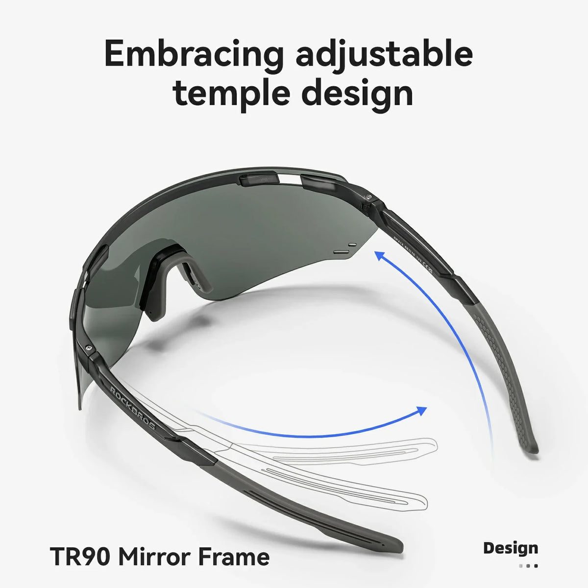 Photochromic Cycling Sunglasses with UV400 Protection, Prescription Ready