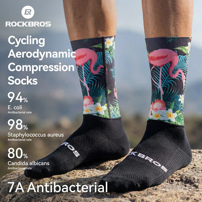 Professional Cycling Compression Socks Breathable