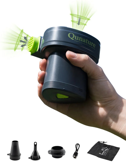 Qunature 5KPa Rechargeable Electric Air Pump with 3 Nozzles