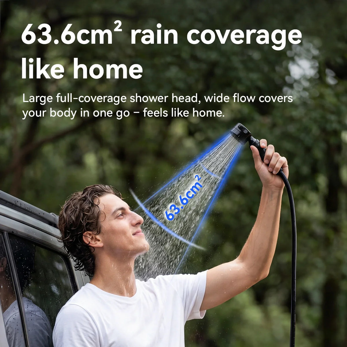 IPX8 Waterproof Rechargeable Outdoor Shower Pump