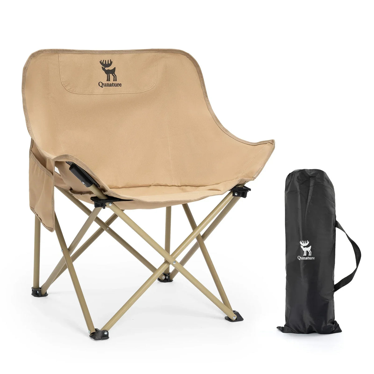Qunature Folding Carbon Steel Camping Chair - Adult & Kids Sizes