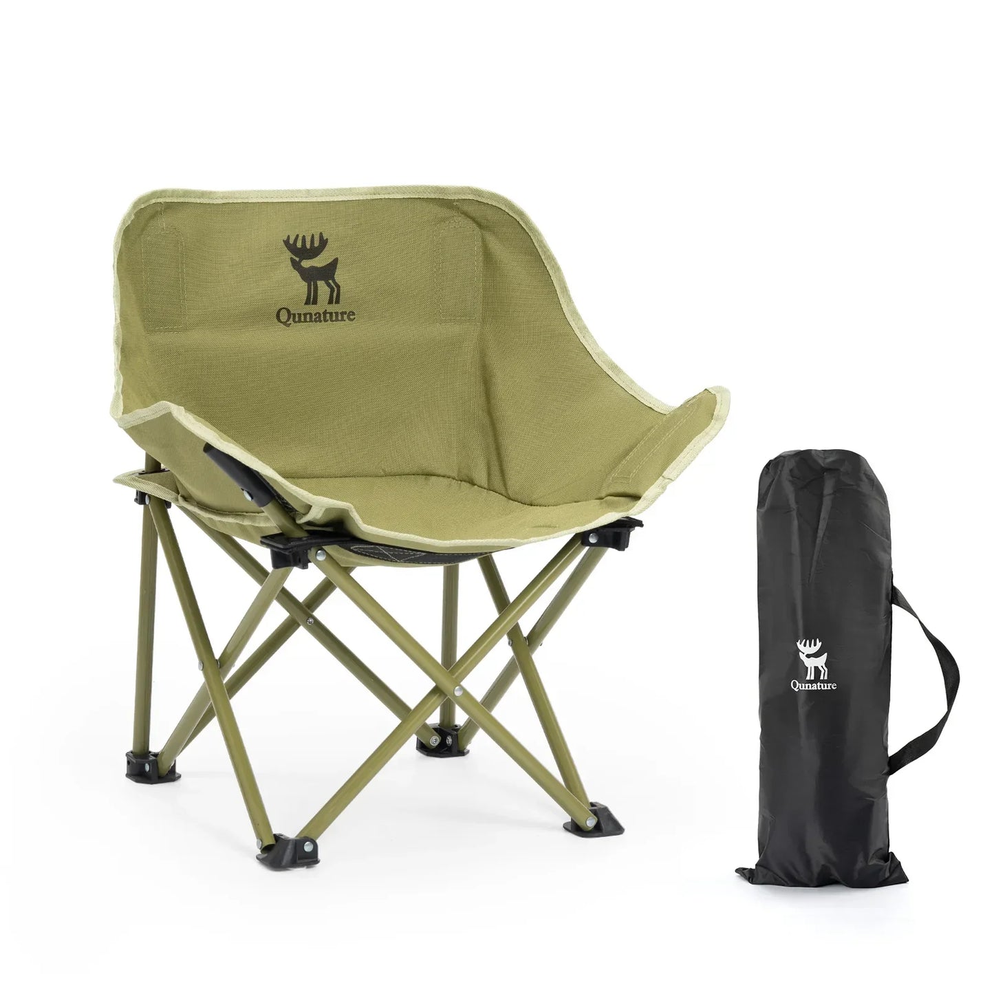 Qunature Folding Carbon Steel Camping Chair - Adult & Kids Sizes
