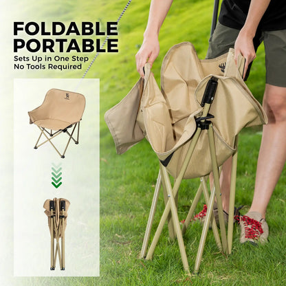 Qunature Folding Carbon Steel Camping Chair - Adult & Kids Sizes