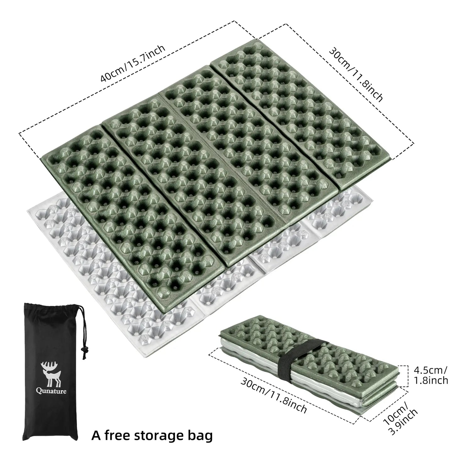 Qunature Folding Seat Pad Mat with Foam