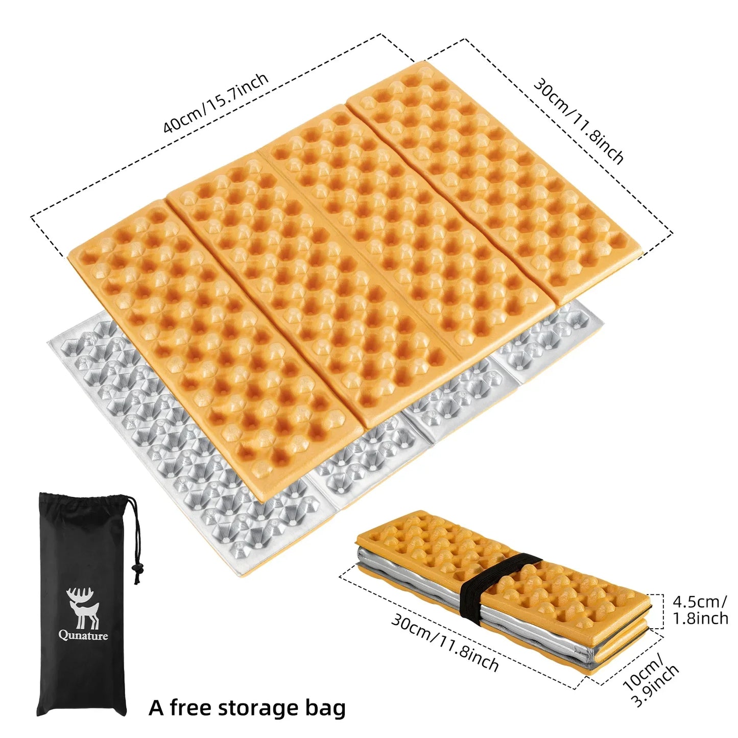 Qunature Folding Seat Pad Mat with Foam