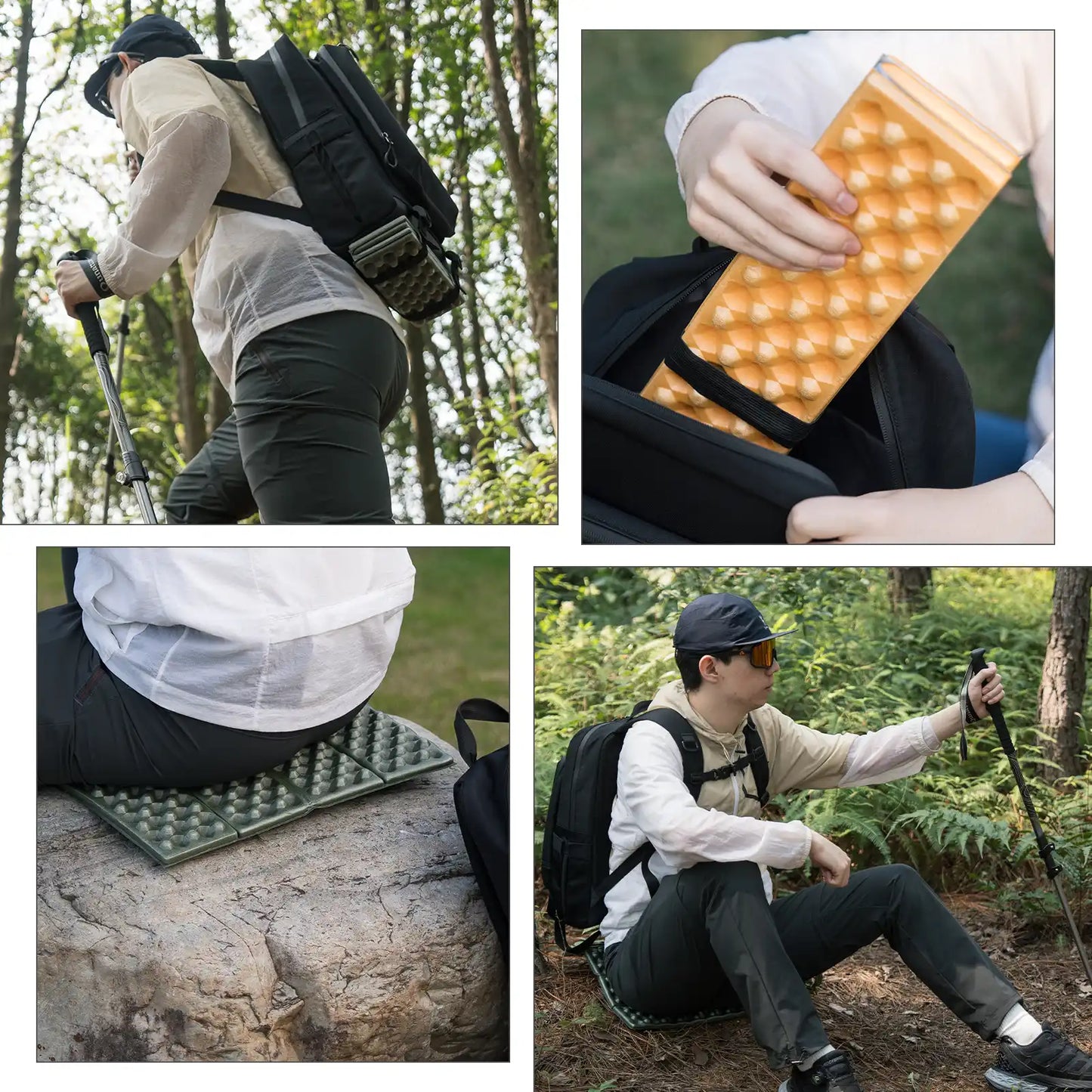 Qunature Folding Seat Pad Mat with Foam