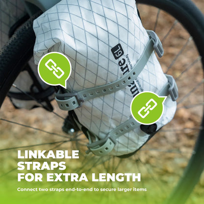 Qunature 2-Pack Heavy-Duty Gear Strap with TPU Polyether for Bikepacking