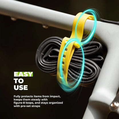 Qunature 2-Pack Heavy-Duty Gear Strap with TPU Polyether for Bikepacking