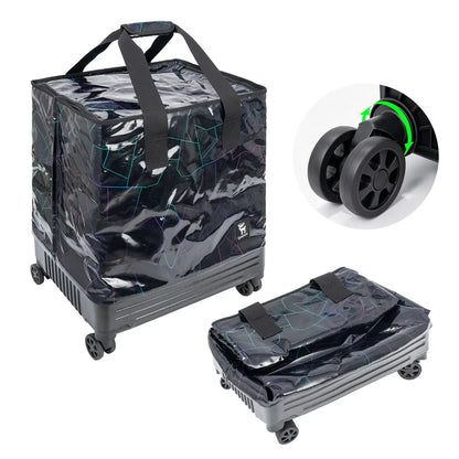 Lightweight Foldable Rolling Tote Bag 75L