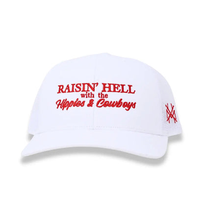 Raising Hell with the Hippies and Cowboys Snapback Hat