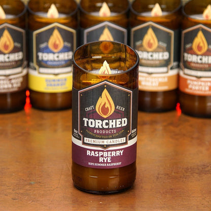 Raspberry Rye Beer Candle