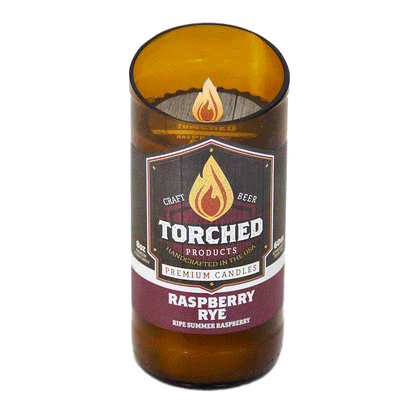 Raspberry Rye Beer Candle