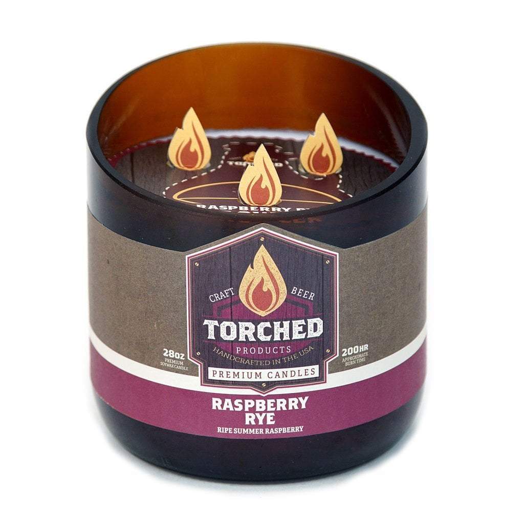 Raspberry Rye Beer Candle