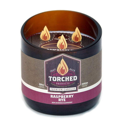 Raspberry Rye Beer Candle