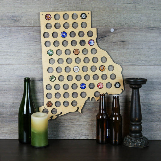 Rhode Island Beer Cap Map