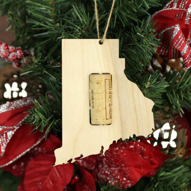 Rhode Island Wine Cork Holder Ornaments